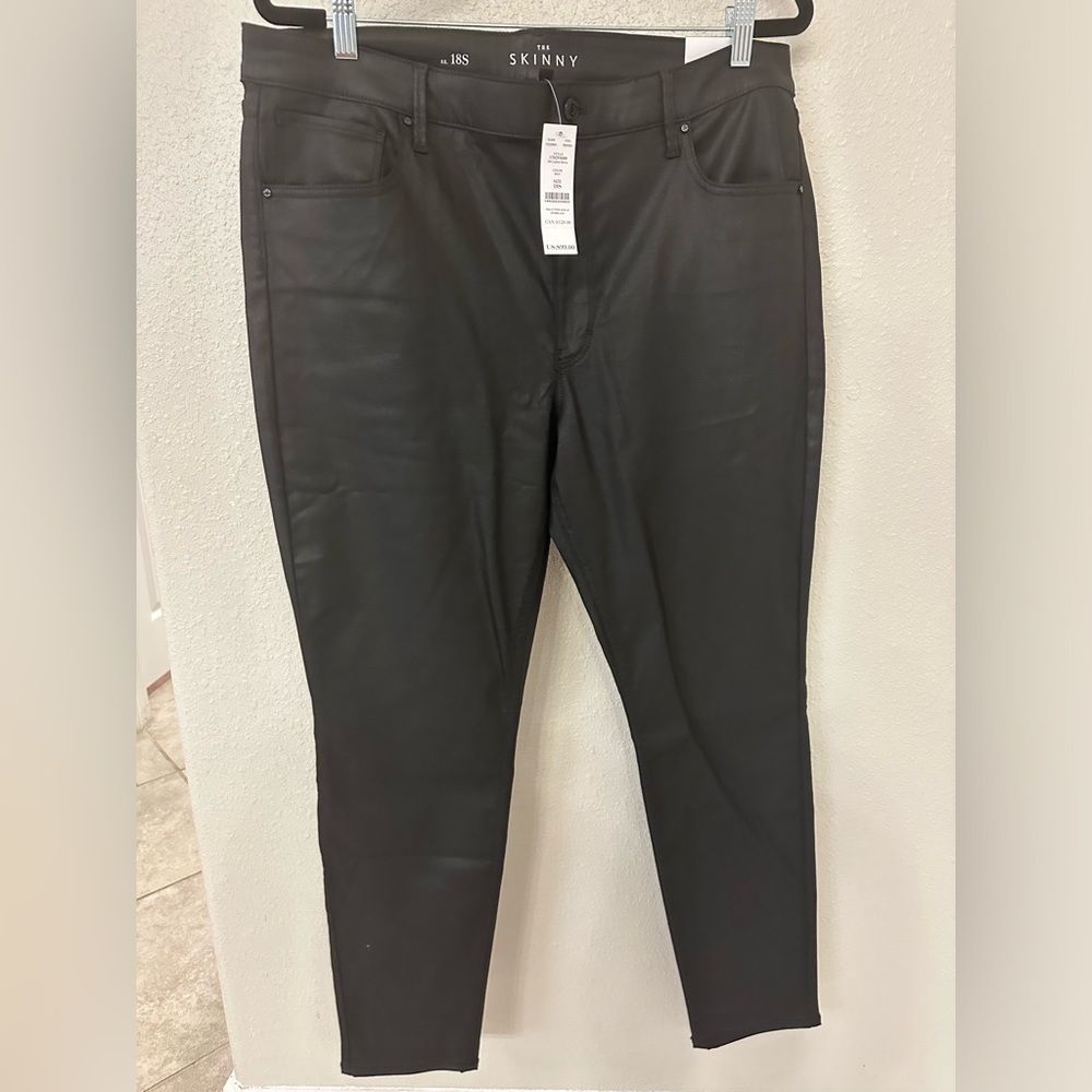 WHBM High-Rise Coated Skinny Jeans, 18S